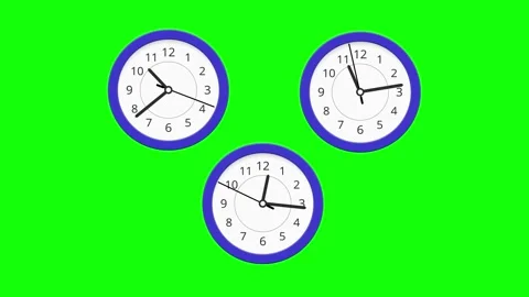 Wall clock 3triangle Stock Footage 337484198
