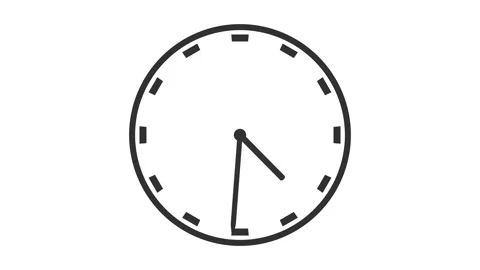 Wall Clock animation. Animated clock icon isolated on white background.	 Stock Footage 169952940