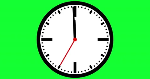 Wall Clock animation with ticking second hand, the last 30 seconds until 12 Stock Footage 164290685