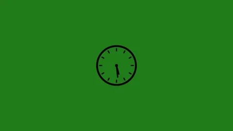 Wall Clock animation. wall clock footage,4k clock animation. Stock Footage 294962667