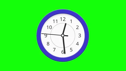 Wall clock blur Stock Footage 337484206