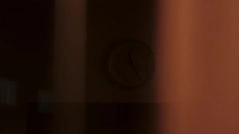 Wall clock close-up Stock Footage 272212101