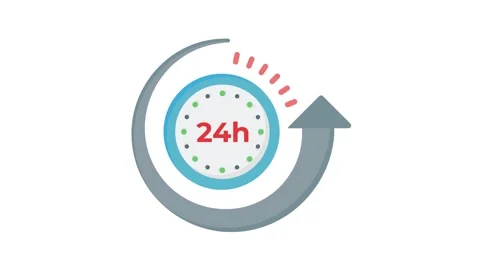 A wall clock displaying the 24-hour time format, with clear hour and minute.. 스톡 동영상 332461554