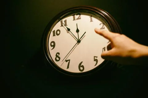 Wall clock face Stock Photos