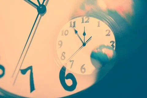 Wall clock face Stock Photos