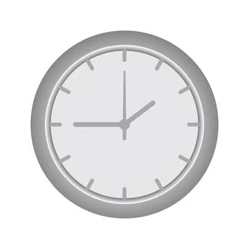 Wall clock face vector illustration icon for time keeping Stock Illustration