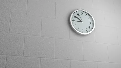Wall Clock Fast Moving Video stock 103780254