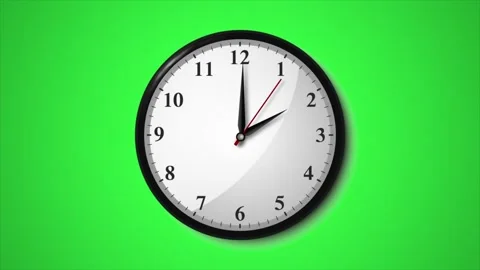 Wall Clock with First 30 seconds of 2 o'clock 스톡 동영상 326628938