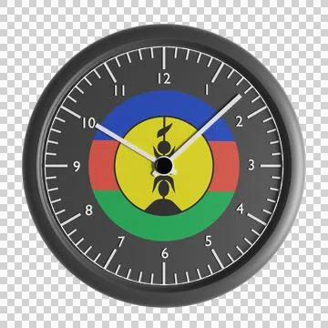 Wall clock with the flag of Flnks Stock Illustration