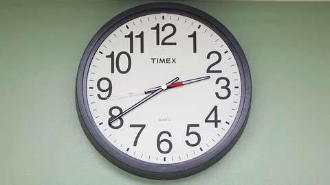 WALL CLOCK Stock Footage 128269115
