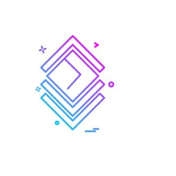 Wall Clock icon design vector Stock Illustration