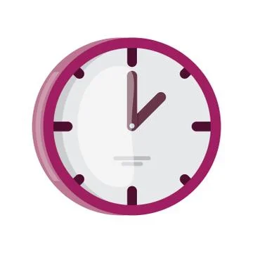 Wall Clock icon flat design Stock Illustration
