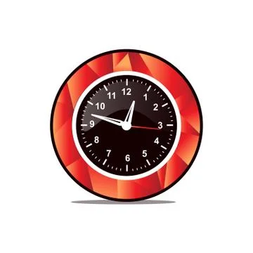 Wall clock icon Illustrazione stock