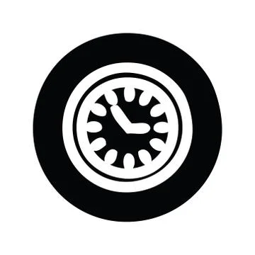 Wall clock icon Stock Illustration