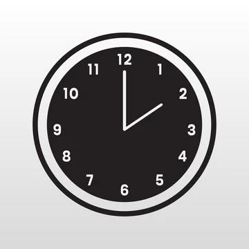Wall clock icon Stock Illustration