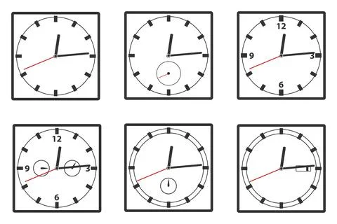 Wall clock icon Stock Illustration