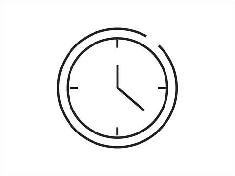 Wall Clock Icon Stock Illustration