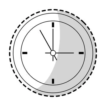 Wall clock icon image Stock Illustration