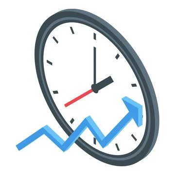 Wall clock icon isometric vector. Home time watch Stock Illustration