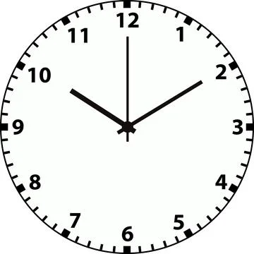 Wall Clock icon, Time clock, Clock silhouette, clock icon Background Stock Illustration