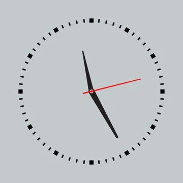 Wall Clock icon, Time clock, Clock silhouette, clock icon Background Stock Illustration