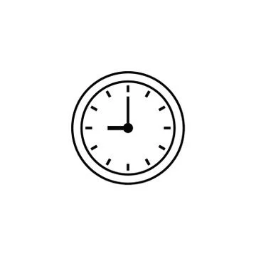 Wall clock icon. time icon Stock Illustration