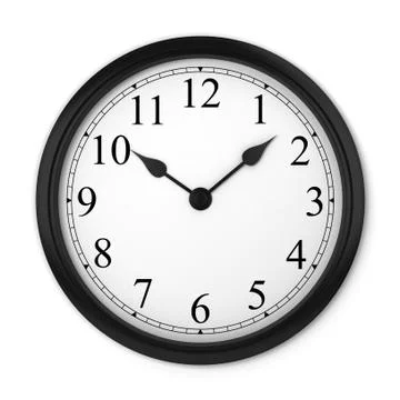 Wall clock Illustrazione stock