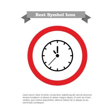 Wall clock Stock-Illustration