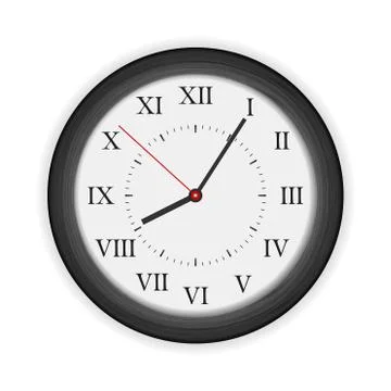 Wall clock Stock Illustration