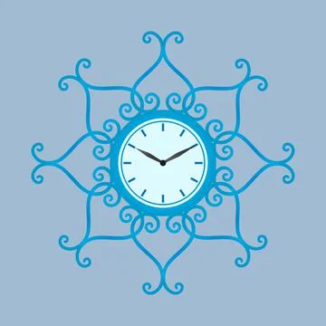 Wall clock Stock Illustration