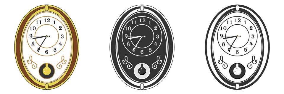 Wall Clock 스톡 일러스트