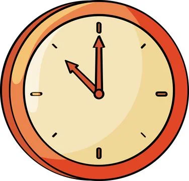 Wall Clock Illustration - Time &amp; Home Decor Stock Illustration