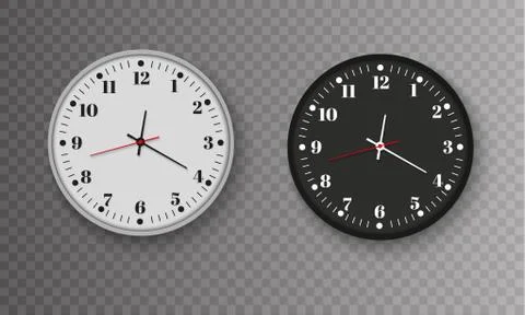 Wall clock office. Template design in vector closeup. The layout for branding Stock Illustration