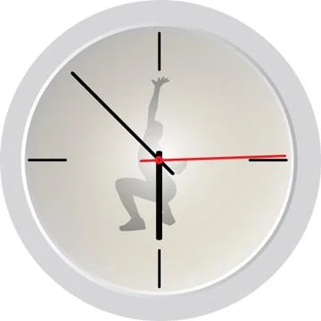 Wall clock. Stock Photos