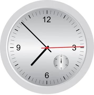 Wall clock. Stock Photos