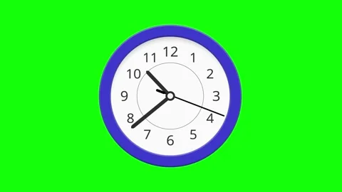 Wall Clock popup coming Stock Footage 337484239
