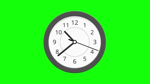 Wall Clock popup dark Stock Footage 337484260