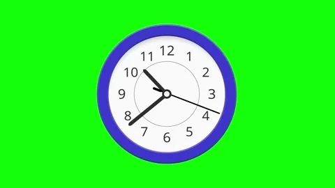 Wall Clock popup Stock Footage 337484263