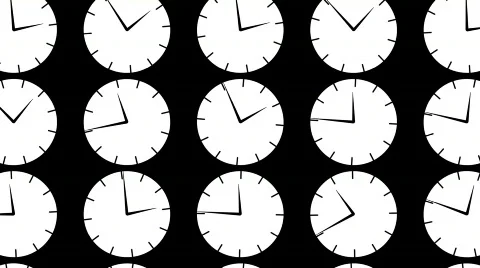 Wall clock running Stock Footage 712796