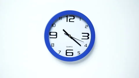Wall clock show half past ten hours, timelapse Stock Footage 119415269