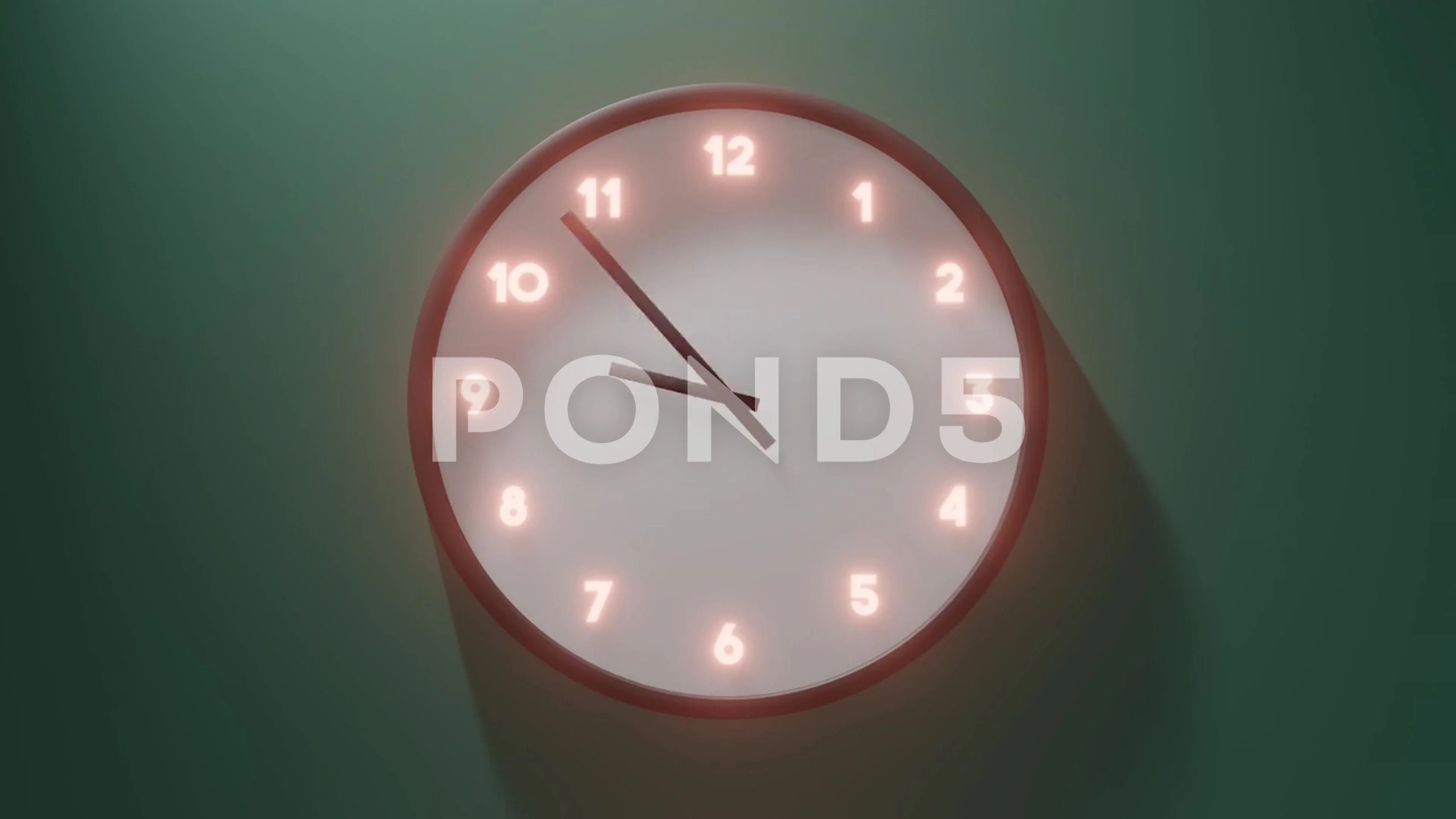 Clock Spinning 24 Hours (Loop) Stock Video - Video of loopready