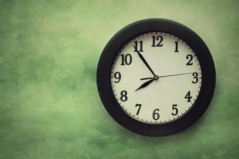 Wall clock on surreal background Foto stock