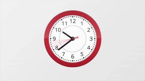 Wall Clock Timelapse Stock Footage 232811121
