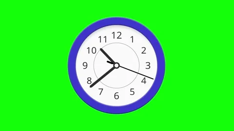 Wall clock upcoming Stock Footage 337483952