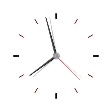 Wall clock vector template Stock Illustration