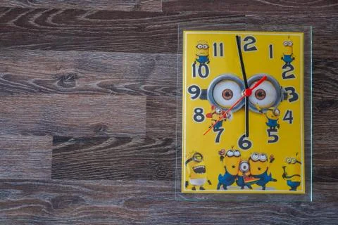 Wall clock very suitable for children's room Stock Photos