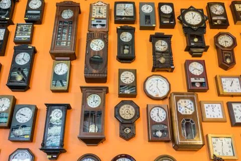 Wall Clock Vintage Stock Photos