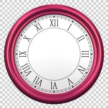 Wall clock without clock hands Stock Illustration