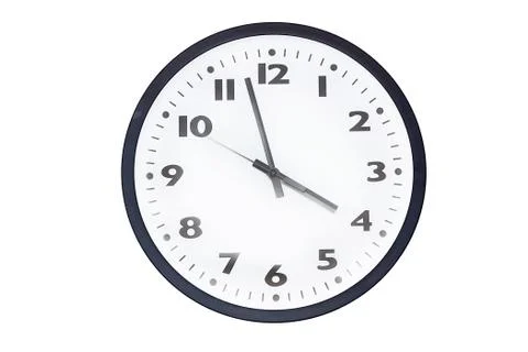 Wall clocks isolated on white Stock Photos