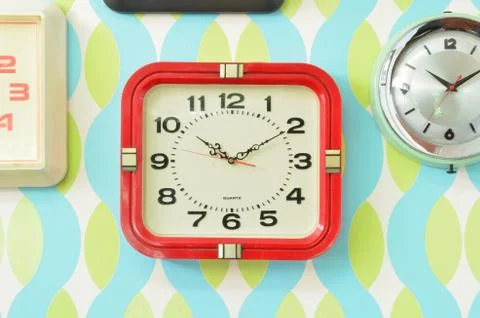 Wall clocks Stock Photos